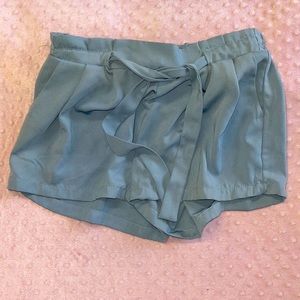 Harmony + Havoc powder blue shorts